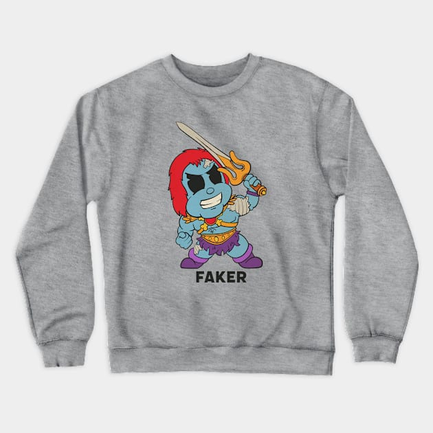 Adorable Faker He Man Toy 1980 Crewneck Sweatshirt by Chris Nixt